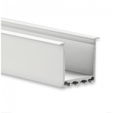 PN7V2 hoog LED inbouwprofiel - Geanodiseerd aluminium - afdekking naar keuze