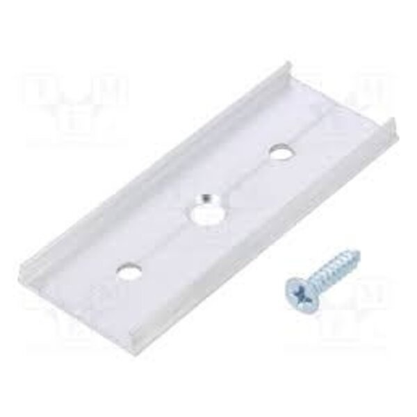 Extra lange montageklem + schroef t.b.v. LED strip profiel XL10ALU, XL10WIT, XL10ZWART,XL11ALU, XL11WIT, XL11ZWART