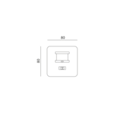 inbouw PIR bewegingssensor instelbaar voor LED - wit - 230V - LX41