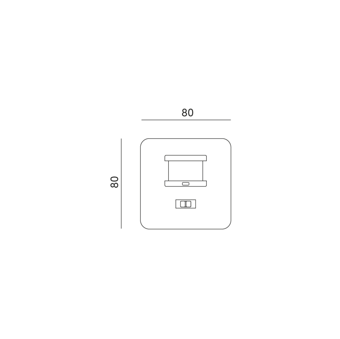 inbouw PIR bewegingssensor instelbaar voor LED - wit - 230V - LX41