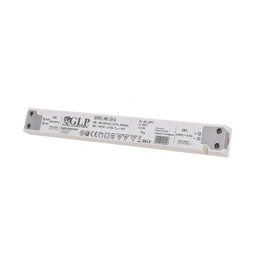 LED driver 45 watt 12 volt 3,75 Ampère - IP20 - compact