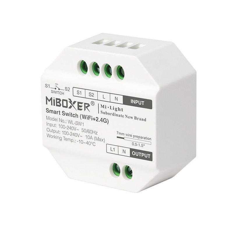 Draadloze AC TRIAC LED dimmer – Draadloze Fase afsnijding LED dimmer – Miboxer WL-SW1