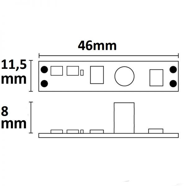 LED strip profiel PIR sensor - inbouw
