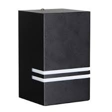 LED wandlamp voor buiten - zwart 87 x 150mm - GU10 - 1909DOWNZWART QUAZAR11