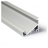 LED hoekprofiel met cover 34 mm x 26,8 mm - C27ALU