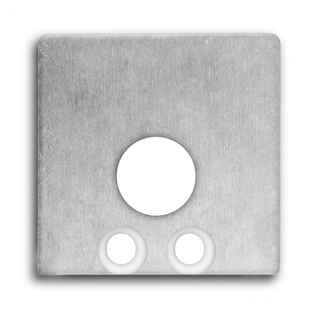 Eindkap voor LED strip profiel met kabeldoorvoer 18ALU