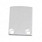 2 x LED strip profiel eindkapjes inclusief schroeven PL5 C6 Spica - Grijs