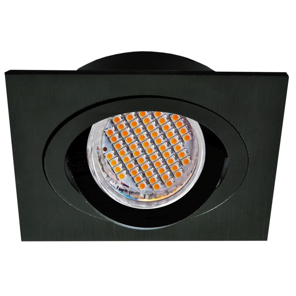 Kantelbare LED spot behuizing - OH328 Mat Zwart