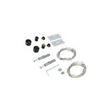 Ophangsysteem voor buigbaar LED strip profiel F12ZWART - Zwart