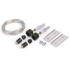 Ophangsysteem voor buigbaar LED strip profiel F12ZWART - Zwart