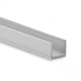 Extra smal LED strip profiel met opaal klikcover 7 mm x 7,8 mm - SLIM06ALU