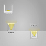 Extra smal LED strip profiel met opaal klikcover 7 mm x 7,8 mm - SLIM06ALU