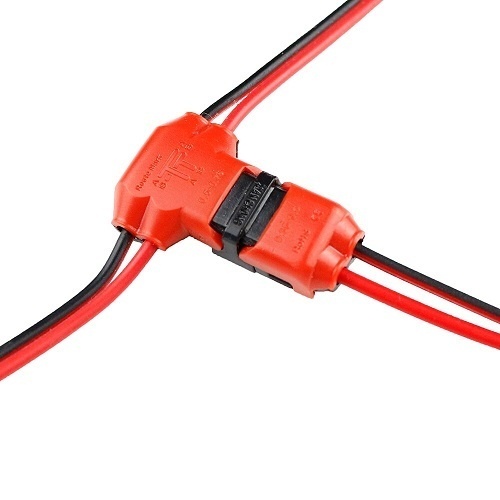 3 weg T koppelstuk voor LED strips – T splitter Draad doorsnede: 18-24AWG
