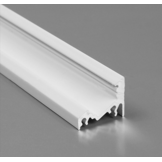Wit LED hoekprofiel met cover 20 mm x 16 mm - C14WIT