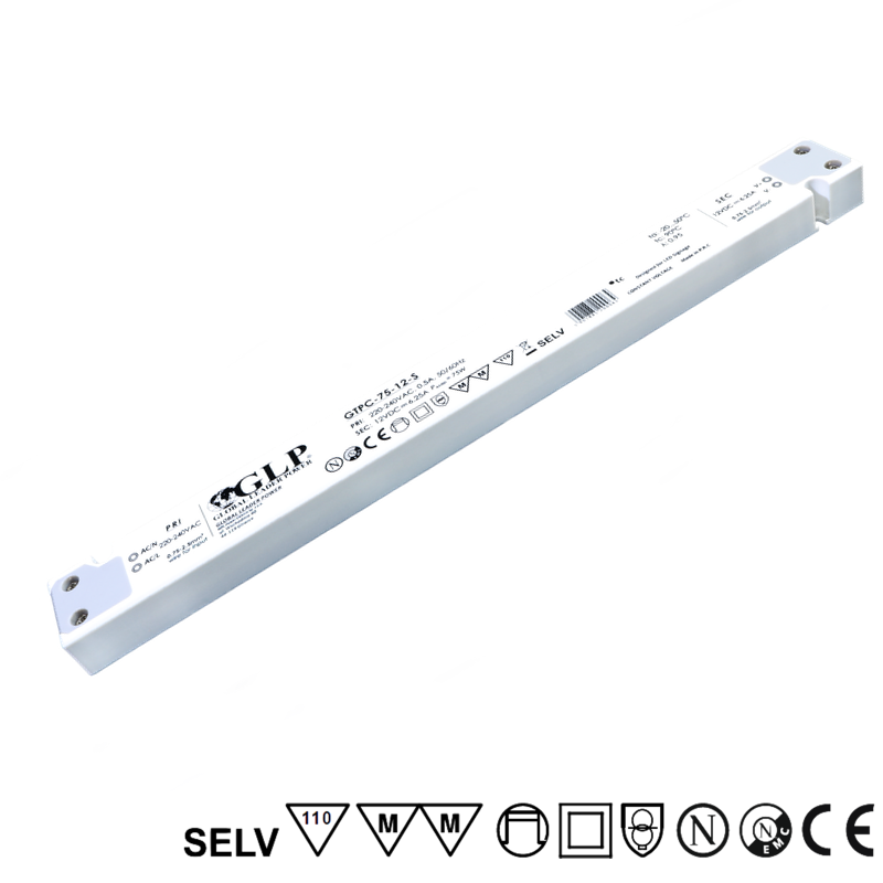 LED driver 75 watt 12 volt 6,25 Ampère - IP20 - compact