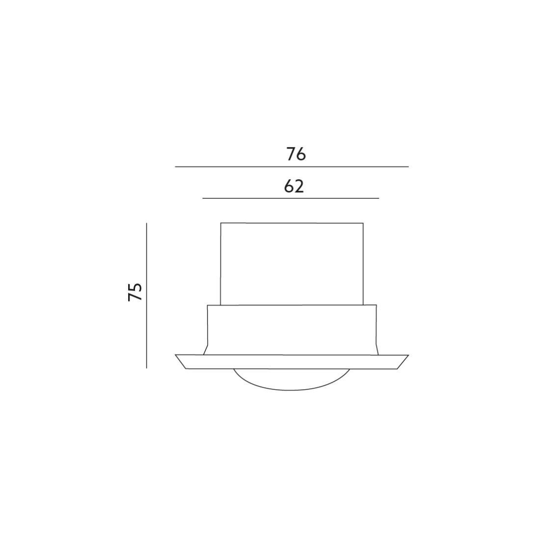 Inbouw PIR bewegingssensor instelbaar voor LED - wit - 230V - LX41