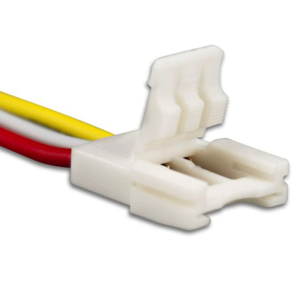 LED strip connector 3 aderig met draad 10mm voor Dual White LED strips - 112563