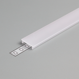 2 meter Losse LED strip profiel klikafdekkap - opaal - SLIM8 AC2/Z - afdekking naar keuze