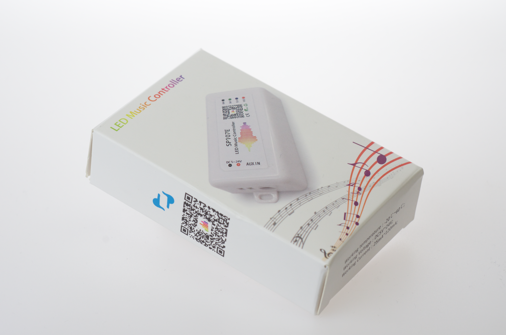 DIGILED Muziek gestuurde LED controller RGB - t.b.v. SK6812 & WS2815B