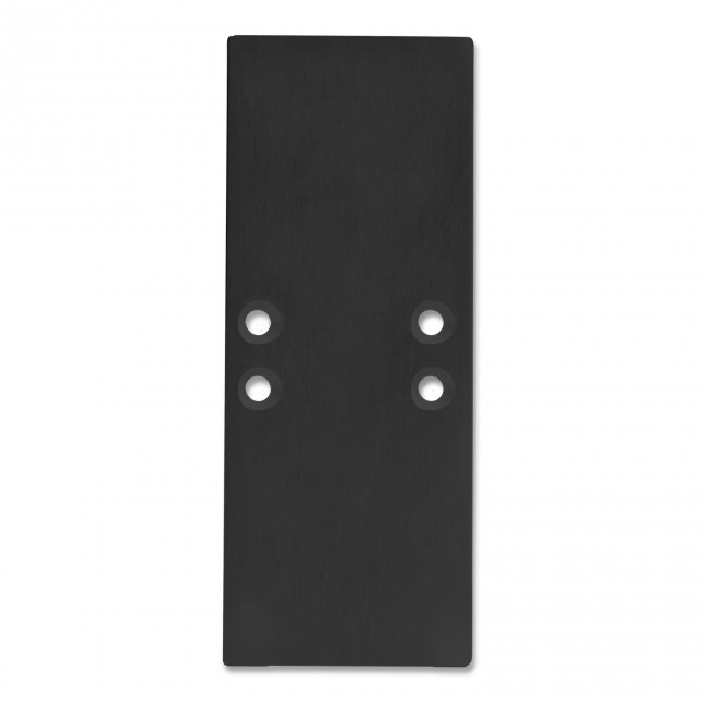 2 x LED strip profiel eindkappen - UpDown01Zwart