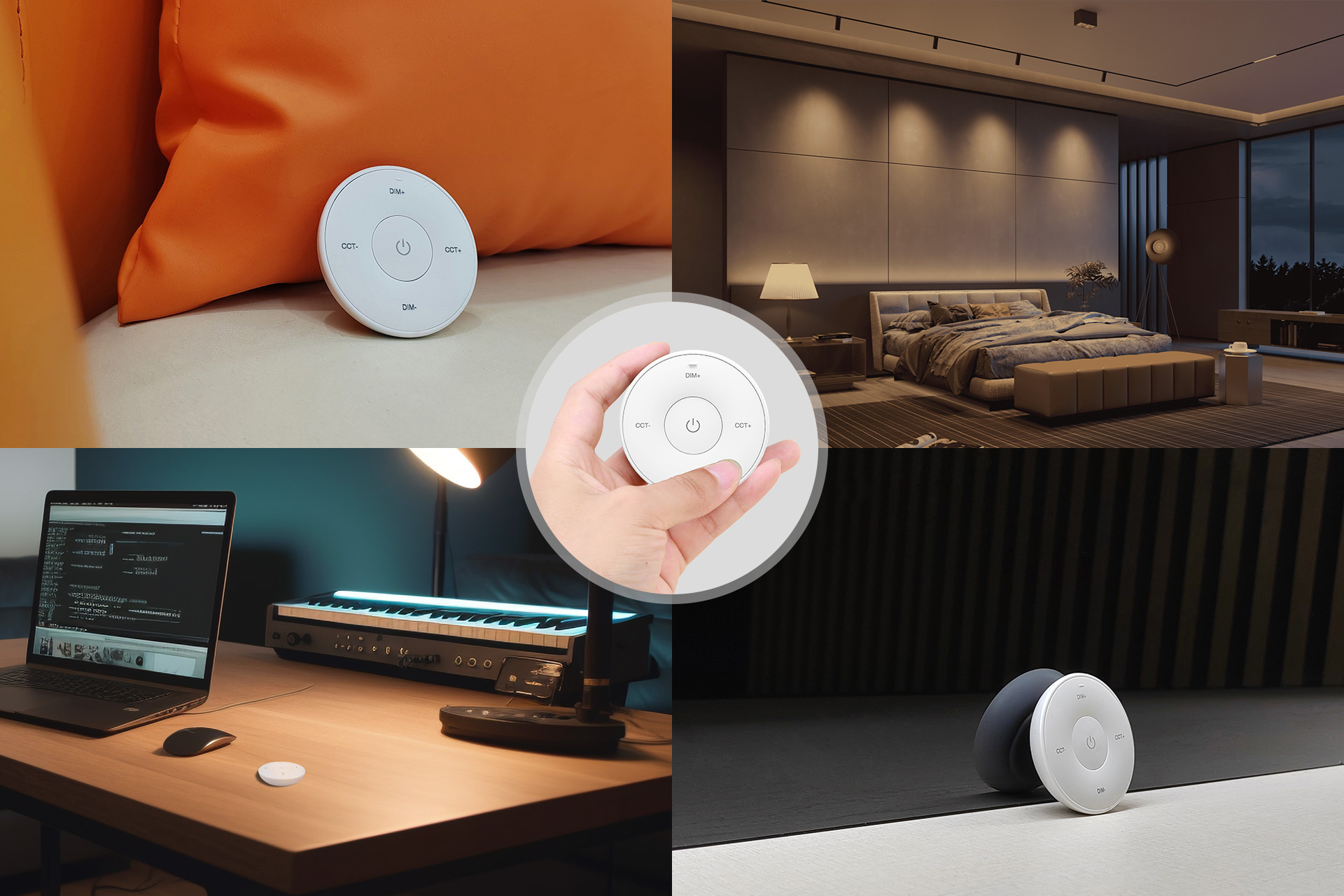 Mini LED afstandsbediening - Draadloos - Miboxer K2S WIT