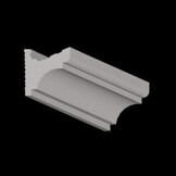 LED strip wandprofiel 83 x 87mm P6
