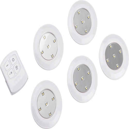 LED spots op batterij inclusief handige afstandsbediening - 5 spots - dimbaar