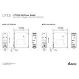 DIN Rail LED driver 120 watt 24 volt 5 Ampère - IP20 - DRL-24V120W1EN