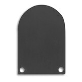 2 x LED strip profiel eindkapjes inclusief schroeven PN6V2.C4 - ZWART - afdekking naar keuze