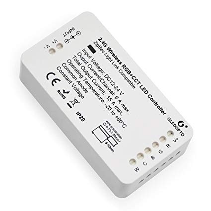 24 volt 19,2 watt Zigbee LED strip RGB + Warm Wit 300 LED 5 meter PRO SET