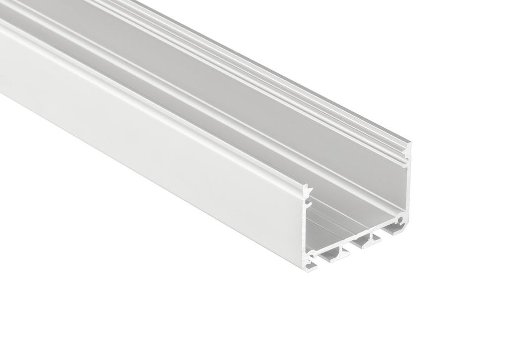 LED XL profiel 2 meter met cover 40 mm x 31 mm - XL31ALU