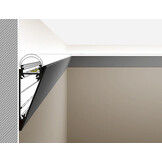 LED strip wandprofiel 2 meter met cover 55 mm x 23 mm - W12ALU