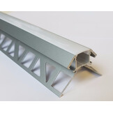 LED strip tegel hoekprofiel 2,5 meter 33 mm x 33 mm P19 – Grijs - Aluminium