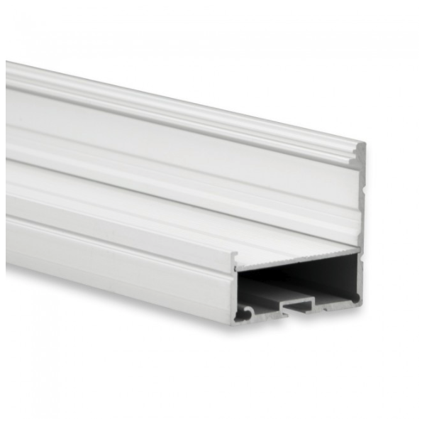 PL3 LED inbouwprofiel - Geanodiseerd aluminium - afdekking naar keuze