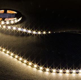 Waterdichte LED strip 24 Volt 3000K Warm Wit 12W 1260lm/meter 60LED/m IP65 5m Rol