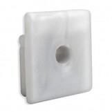 Siliconen eindkap voor LED strip profiel met kabeldoorvoer 18ALU, 18WIT, 18ZWART - GRIJS