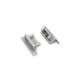 BEGTIN12 J/S eindkap met kabeldoorvoer - Geanodiseerd aluminium