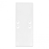 2 x LED strip profiel eindkappen - UpDown01Wit