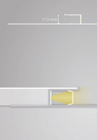 LED gips profiel 2 meter 133,10 mm x 12,50 mm GIPS13ALU