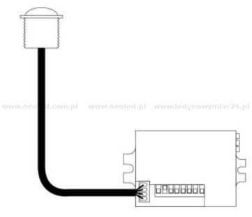 230v PIR bewegingssensor instelbaar - wit - LX42