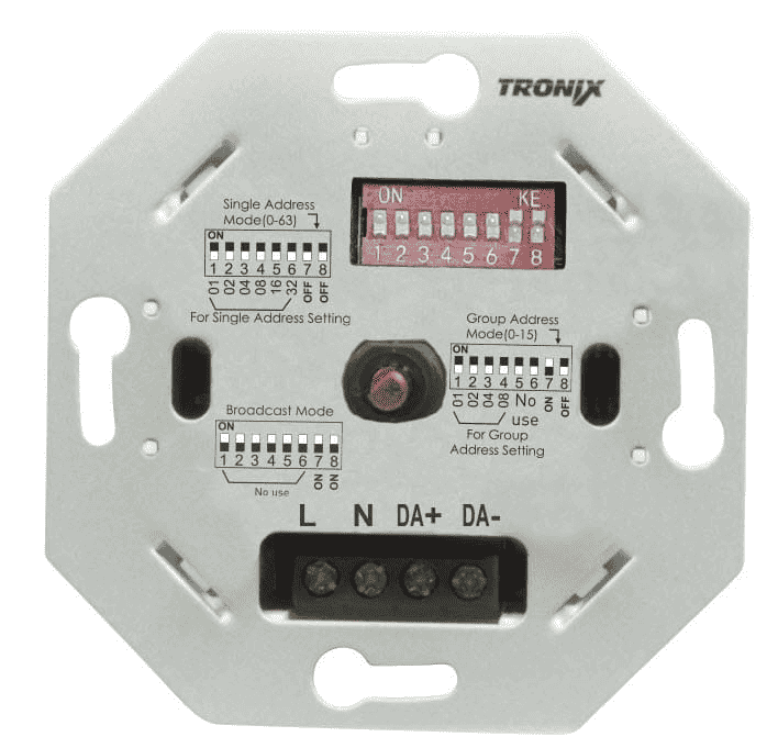 DALI LED inbouw wanddimmer