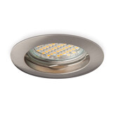 Vaste ronde LED spot behuizing - OH22 RVS / Chrome