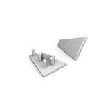 CORNER14 EE7F/TY eindkap - Geanodiseerd aluminium