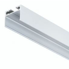 PN6V2 hoog LED opbouwprofiel - Geanodiseerd aluminium - afdekking naar keuze