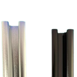 Mini inbouw LED rails vierkante vitrine trackrail - MD3 ZWART INBOUW