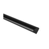 Zwart LED strip hoekprofiel met klikcover 16 mm x 16 mm - C10ZWART