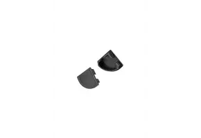 Eindkapje zonder kabeldoorvoer voor LED strip profiel C10zwart