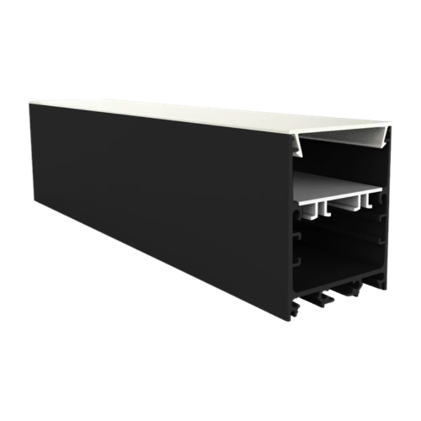 Oversized LED strip profielen Zwart - Extra groot 