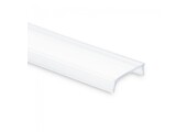 3,4,5 meter Losse LED strip profiel klikcover - Opaal - 12,4mm 01, 02, 03, 08, stuc100, stuc200, gips100, gips200