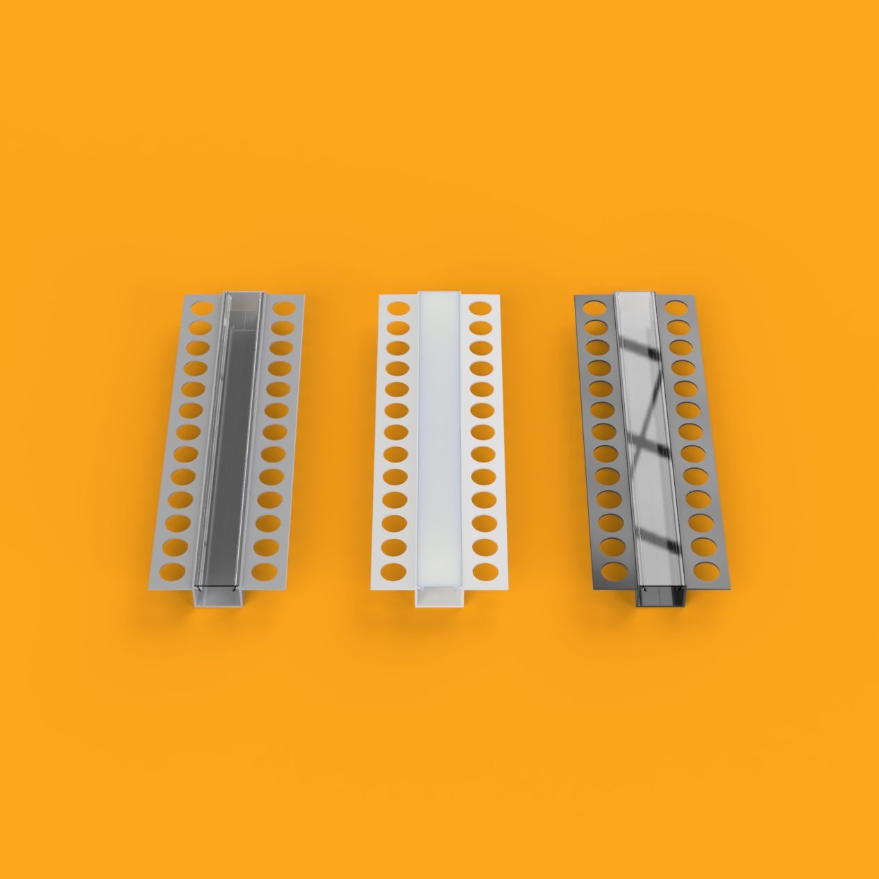 Trimless LED stuc profile klikcover 62 mm x 15 mm -Trimless400